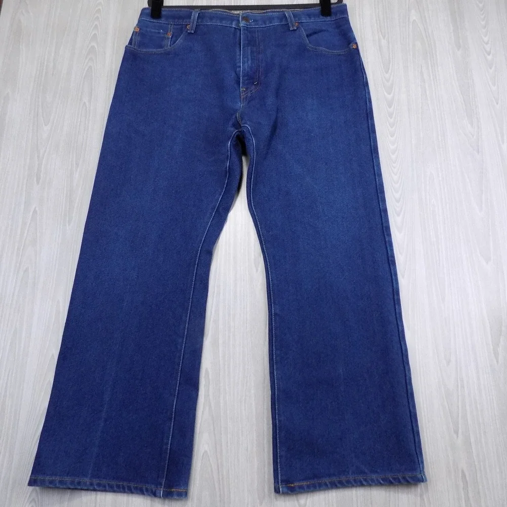 Levi's 517 Bootcut Mens Jeans Size 40x30 Blue Denim EUC Western Cowboy Workwear